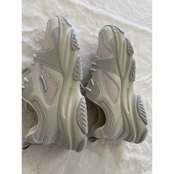 Steve Madden PLIMM Chunky Sneaker, Size 10M –Beige, mesh, PU Leather, New no box - Picture 4 of 10